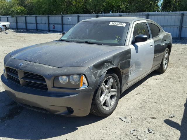 2B3LA43H58H294359 - 2008 DODGE CHARGER GRAY photo 2