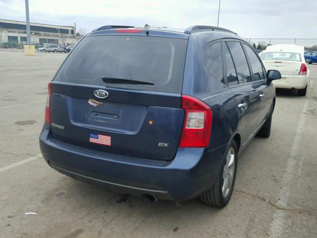 KNAFG525277080735 - 2007 KIA RONDO BASE BLUE photo 4