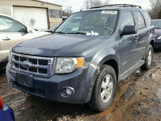 1FMCU93138KE78208 - 2008 FORD ESCAPE XLT GRAY photo 2