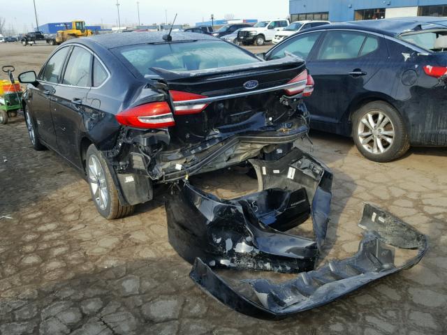 3FA6P0SU2HR209585 - 2017 FORD FUSION TIT BLACK photo 3