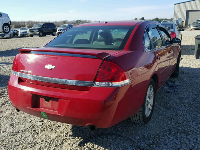 2G1WC58R279386754 - 2007 CHEVROLET IMPALA LT RED photo 4