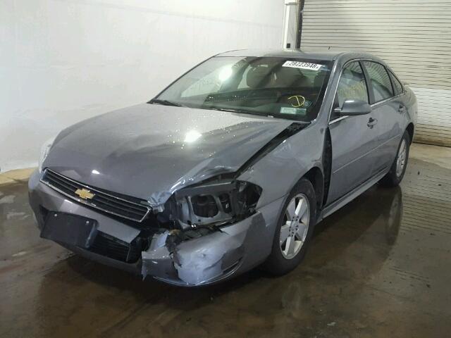 2G1WT57N791216163 - 2009 CHEVROLET IMPALA 1LT GRAY photo 2