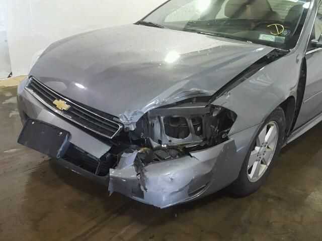 2G1WT57N791216163 - 2009 CHEVROLET IMPALA 1LT GRAY photo 9