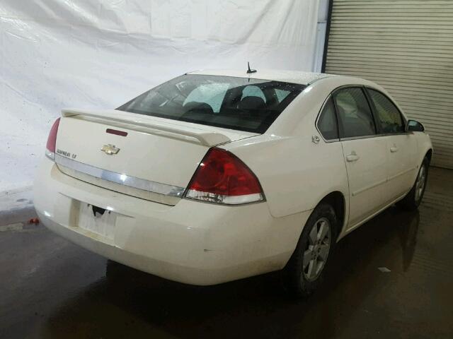 2G1WT58N489123261 - 2008 CHEVROLET IMPALA LT WHITE photo 4