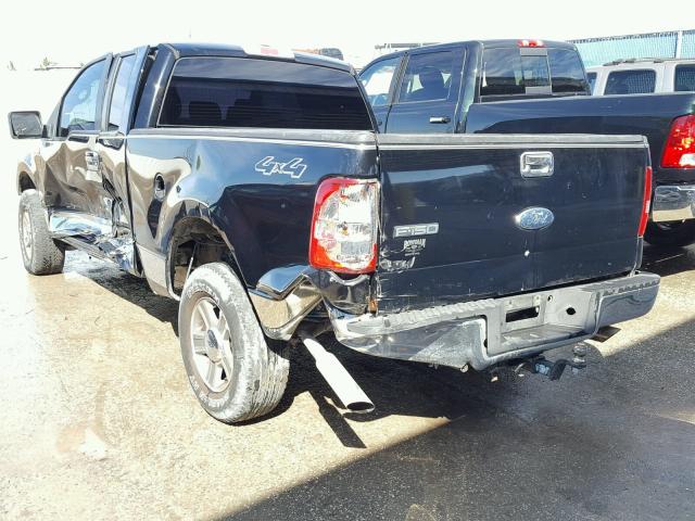 1FTPX14526FA94426 - 2006 FORD F150 BLACK photo 3