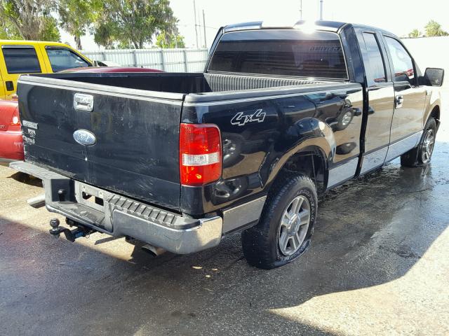 1FTPX14526FA94426 - 2006 FORD F150 BLACK photo 4