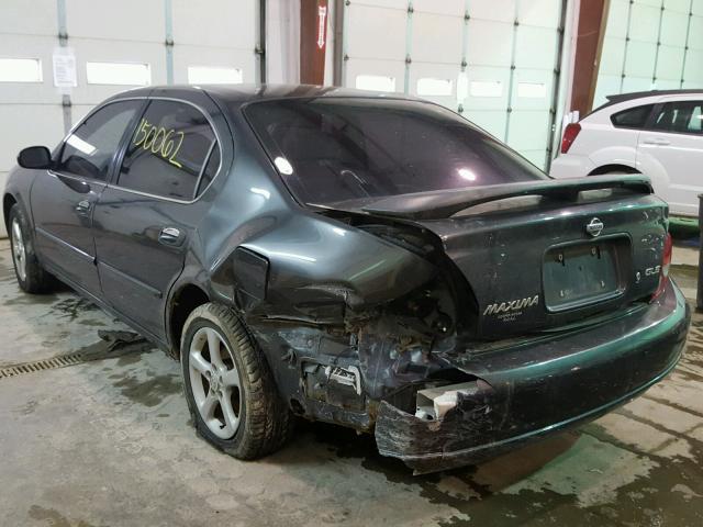 JN1CA31A11T102557 - 2001 NISSAN MAXIMA GXE GRAY photo 3