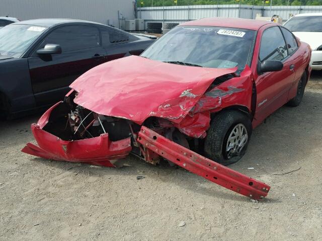 1G2JB1241Y7445715 - 2000 PONTIAC SUNFIRE SE RED photo 2