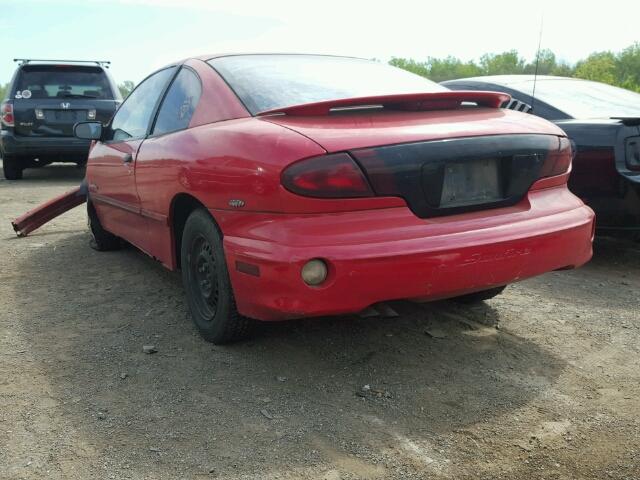 1G2JB1241Y7445715 - 2000 PONTIAC SUNFIRE SE RED photo 3