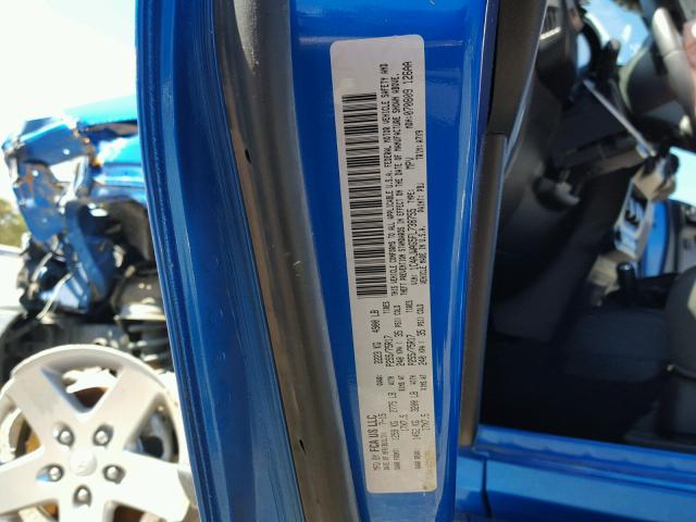 1C4AJWAG5FL738755 - 2015 JEEP WRANGLER S BLUE photo 10