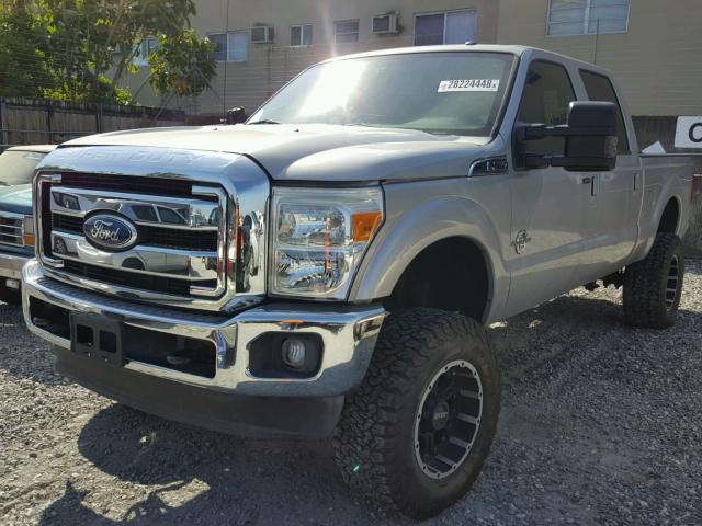 1FT7W2BT9BEA04988 - 2011 FORD F250 SUPER SILVER photo 2