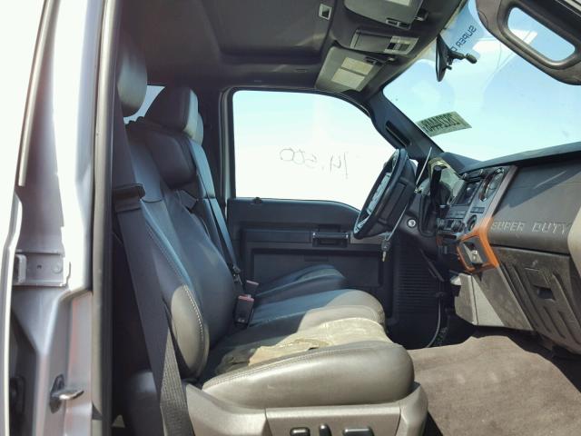 1FT7W2BT9BEA04988 - 2011 FORD F250 SUPER SILVER photo 5