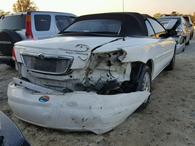 1C3EL55R14N352521 - 2004 CHRYSLER SEBRING LX WHITE photo 4