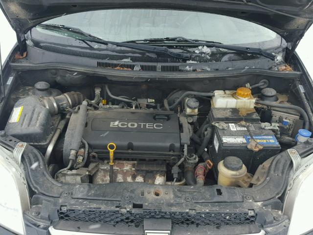 KL1TD5DE3AB112714 - 2010 CHEVROLET AVEO LS BLACK photo 7