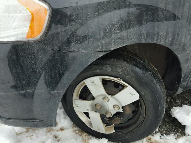 KL1TD5DE3AB112714 - 2010 CHEVROLET AVEO LS BLACK photo 9