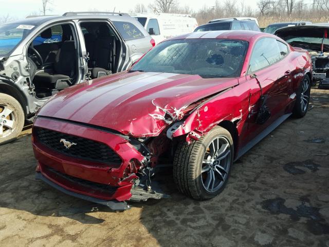 1FA6P8TH9G5312357 - 2016 FORD MUSTANG RED photo 2