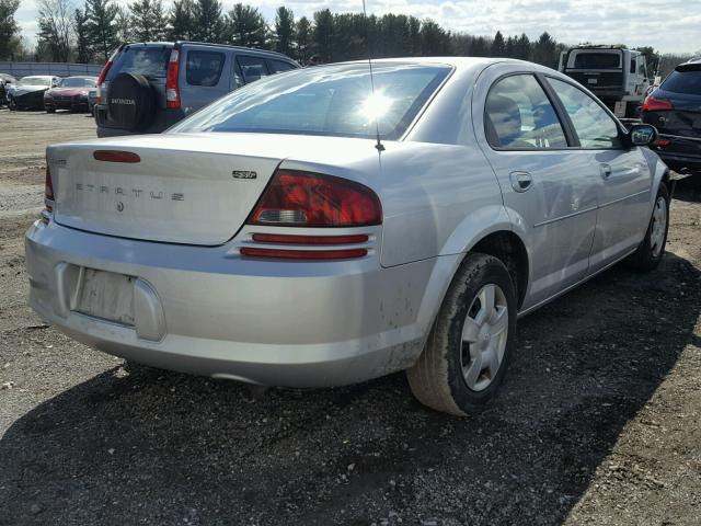 1B3AL46T86N211397 - 2006 DODGE STRATUS SX SILVER photo 4