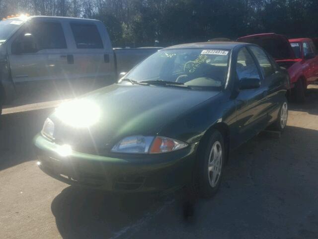 1G1JF524217189512 - 2001 CHEVROLET CAVALIER L GREEN photo 2