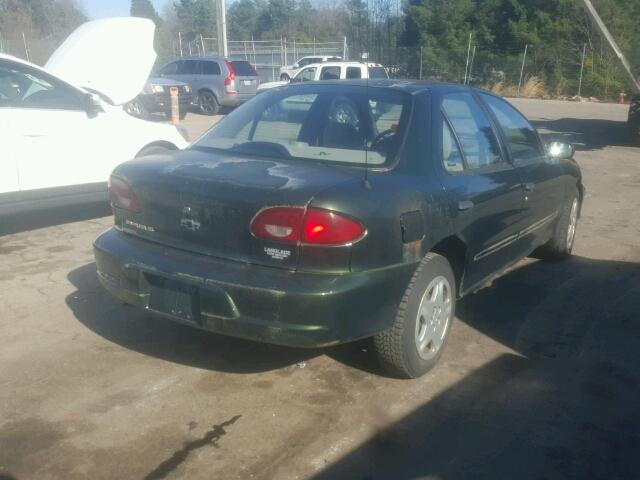 1G1JF524217189512 - 2001 CHEVROLET CAVALIER L GREEN photo 4