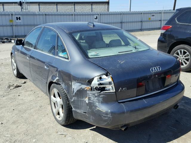 WAULD64B14N038360 - 2004 AUDI A6 2.7T QU GRAY photo 3