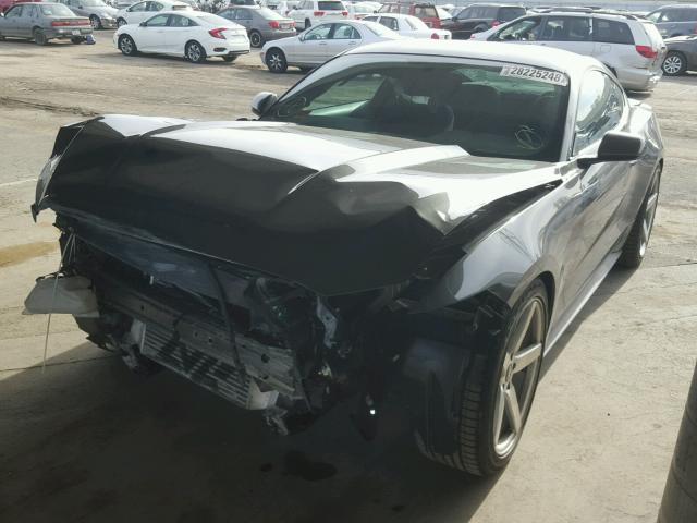 1FA6P8TH7G5328492 - 2016 FORD MUSTANG GRAY photo 2