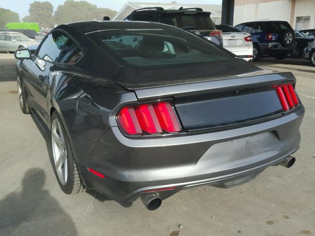 1FA6P8TH7G5328492 - 2016 FORD MUSTANG GRAY photo 3