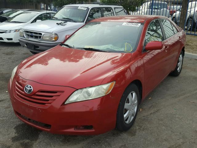 4T4BE46K88R027429 - 2008 TOYOTA CAMRY CE RED photo 2