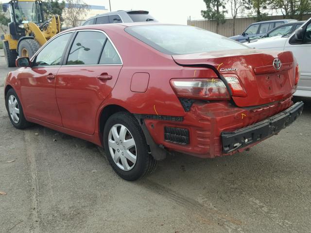 4T4BE46K88R027429 - 2008 TOYOTA CAMRY CE RED photo 3