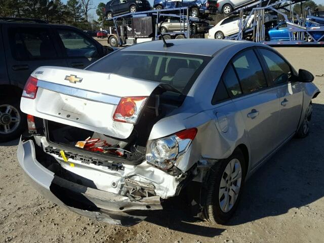 1G1PA5SH7D7239627 - 2013 CHEVROLET CRUZE LS SILVER photo 4