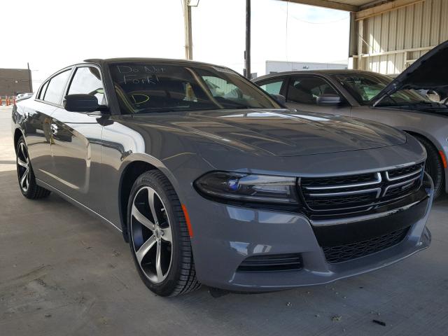 2C3CDXBG0HH537516 - 2017 DODGE CHARGER SE GRAY photo 1