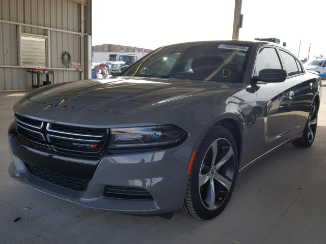 2C3CDXBG0HH537516 - 2017 DODGE CHARGER SE GRAY photo 2