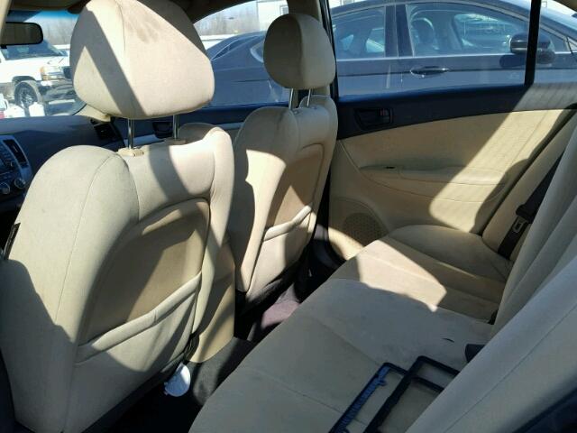 5NPET46C89H459525 - 2009 HYUNDAI SONATA BROWN photo 6