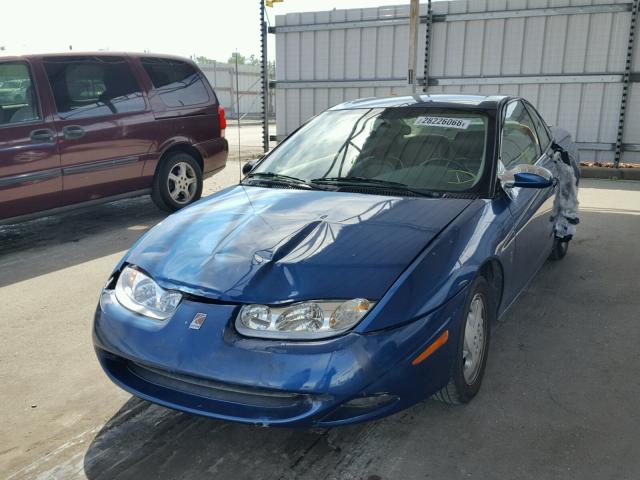 1G8ZY12762Z176060 - 2002 SATURN SC2 BLUE photo 2