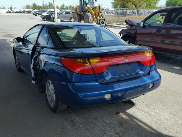 1G8ZY12762Z176060 - 2002 SATURN SC2 BLUE photo 3