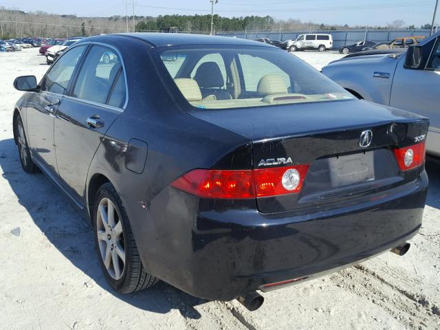 JH4CL96984C004511 - 2004 ACURA TSX BLACK photo 3