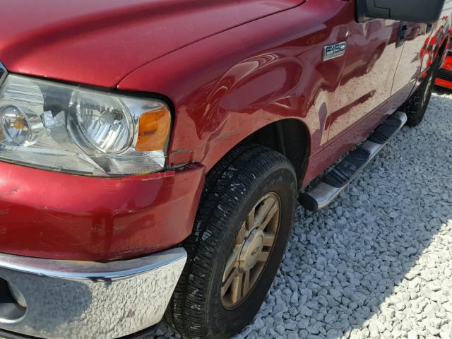 1FTPW14V28FB71298 - 2008 FORD F150 SUPER RED photo 9