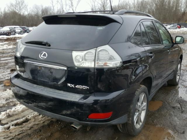 JTJHW31UX60005037 - 2006 LEXUS RX 400 BLACK photo 4