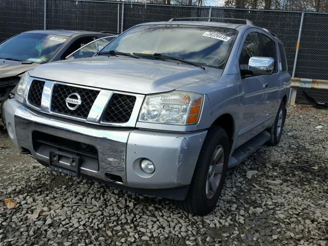 5N1AA08B44N723524 - 2004 NISSAN ARMADA SE SILVER photo 2