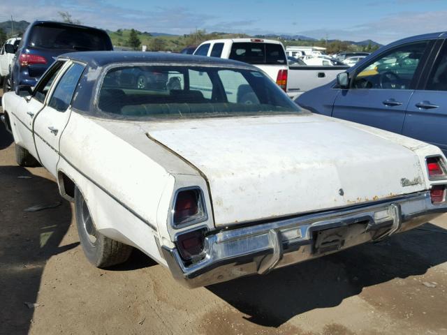 3L69H2M509625 - 1972 OLDSMOBILE DELTA 88 WHITE photo 3