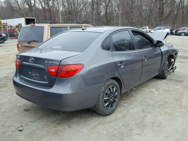 KMHDU46DX8U335838 - 2008 HYUNDAI ELANTRA GL GRAY photo 4