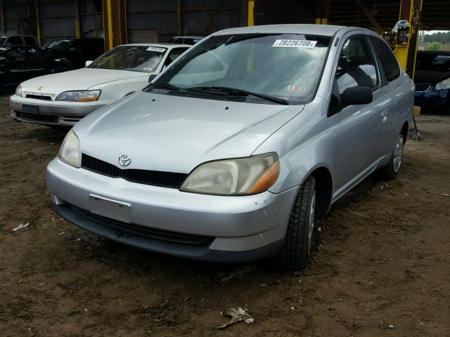 JTDAT123X10163801 - 2001 TOYOTA ECHO SILVER photo 2