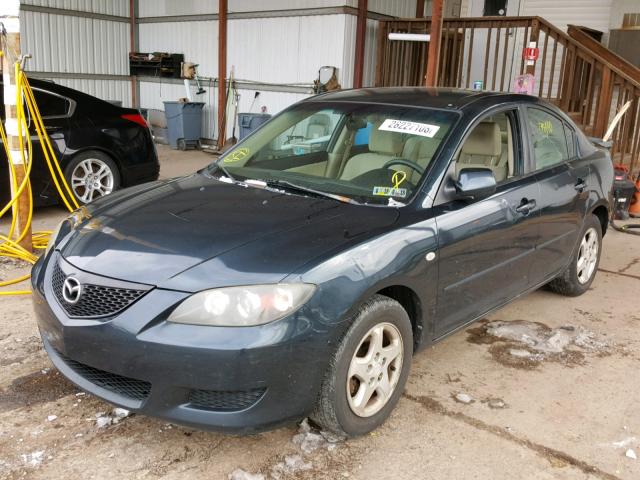 JM1BK12F741177686 - 2004 MAZDA 3 I BLUE photo 2