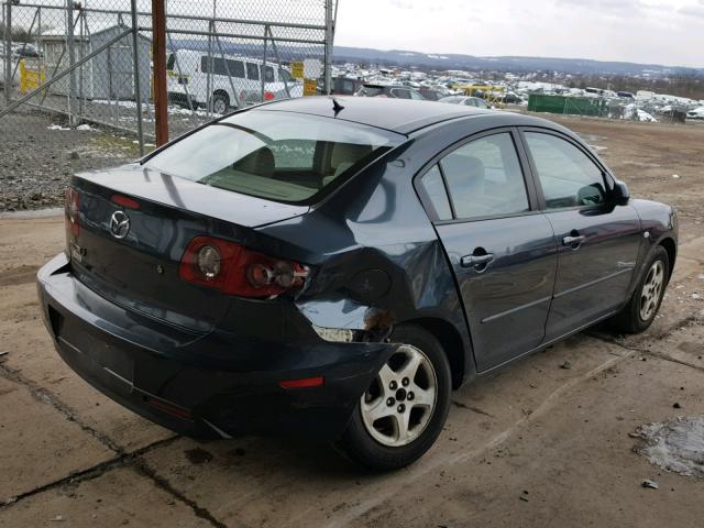 JM1BK12F741177686 - 2004 MAZDA 3 I BLUE photo 4