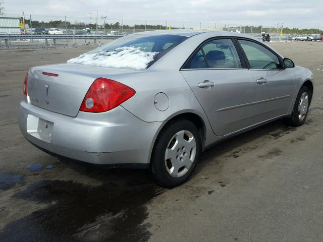 1G2ZF55B964252929 - 2006 PONTIAC G6 SE SILVER photo 4