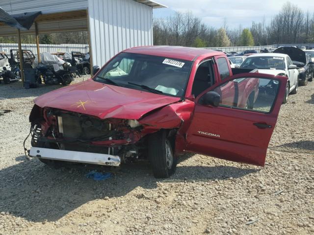 5TETX22N97Z453816 - 2007 TOYOTA TACOMA ACC RED photo 2