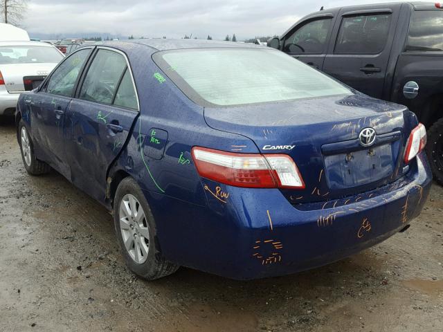 4T1BB46K17U012997 - 2007 TOYOTA CAMRY NEW BLUE photo 3