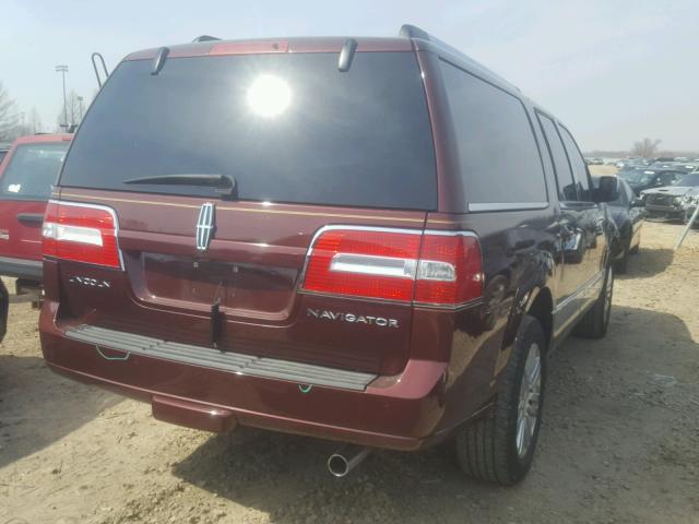 5LMJJ3J5XBEJ02353 - 2011 LINCOLN NAVIGATOR 栗色 照片 4