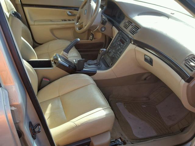 YV1TS91D021277381 - 2002 VOLVO S80 T6 TUR TAN photo 5