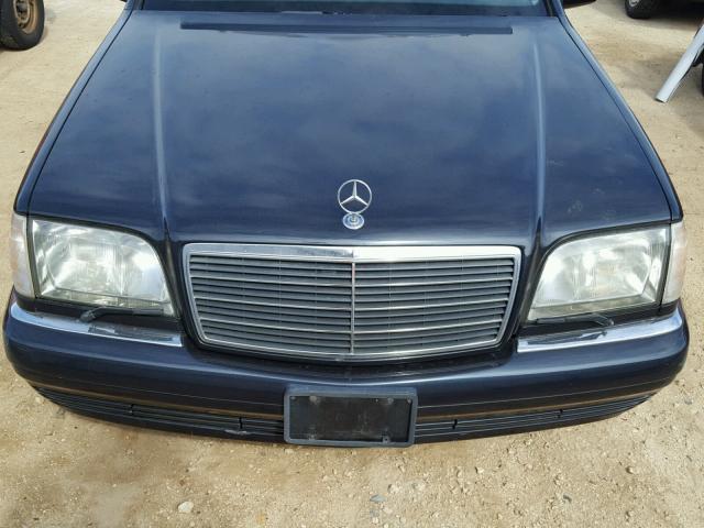 WDBGA51E4TA312614 - 1996 MERCEDES-BENZ S 500 BLUE photo 7