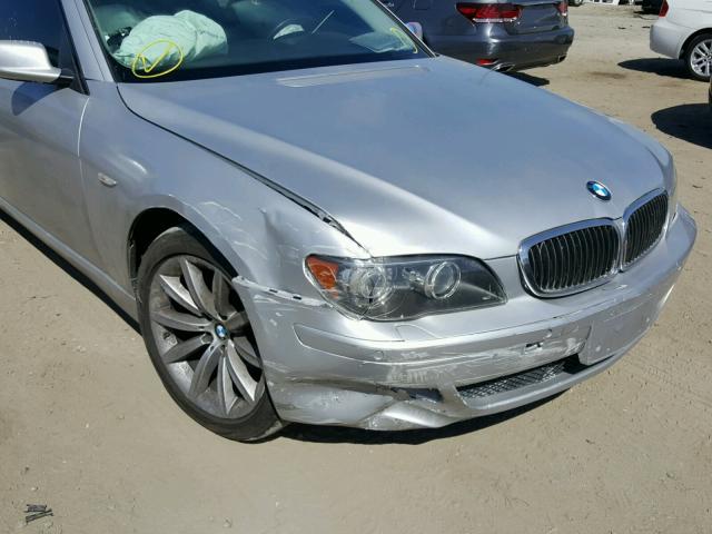 WBAHN83538DT86148 - 2008 BMW 750 LI SILVER photo 9